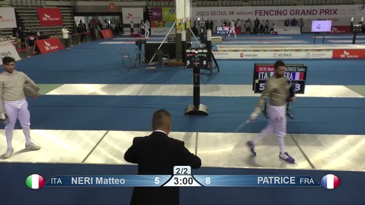 Seoul Grand Prix 2023 SMS - L8 - Matteo Neri ITA v Sebastien Patrice FRA