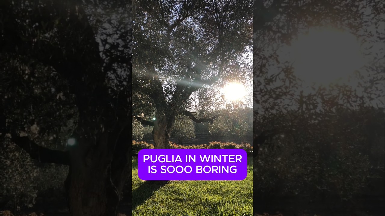 Unpopular opinion: only boring people get bored in Puglia in winter! #puglia #expatslife