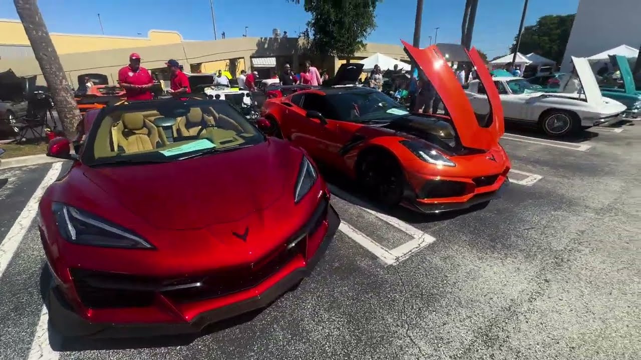All Corvette CarShow | Bomnin Chevrolet Near Dadeland Mall | C8 ZO6 , C6 ZR1 And MORE !!