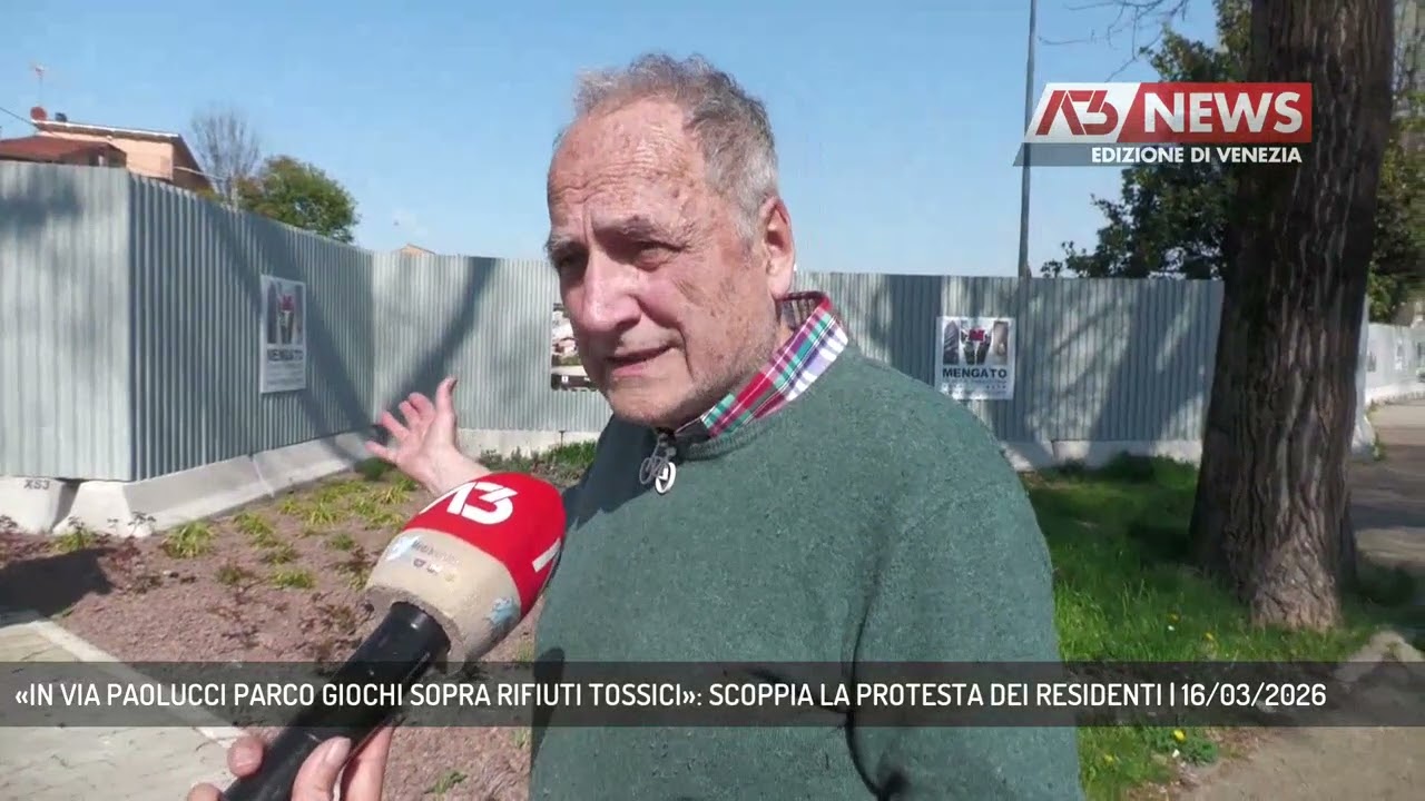 «IN VIA PAOLUCCI PARCO GIOCHI SOPRA RIFIUTI TOSSICI»: SCOPPIA LA PROTESTA DEI RESIDENTI | 16/03/2026