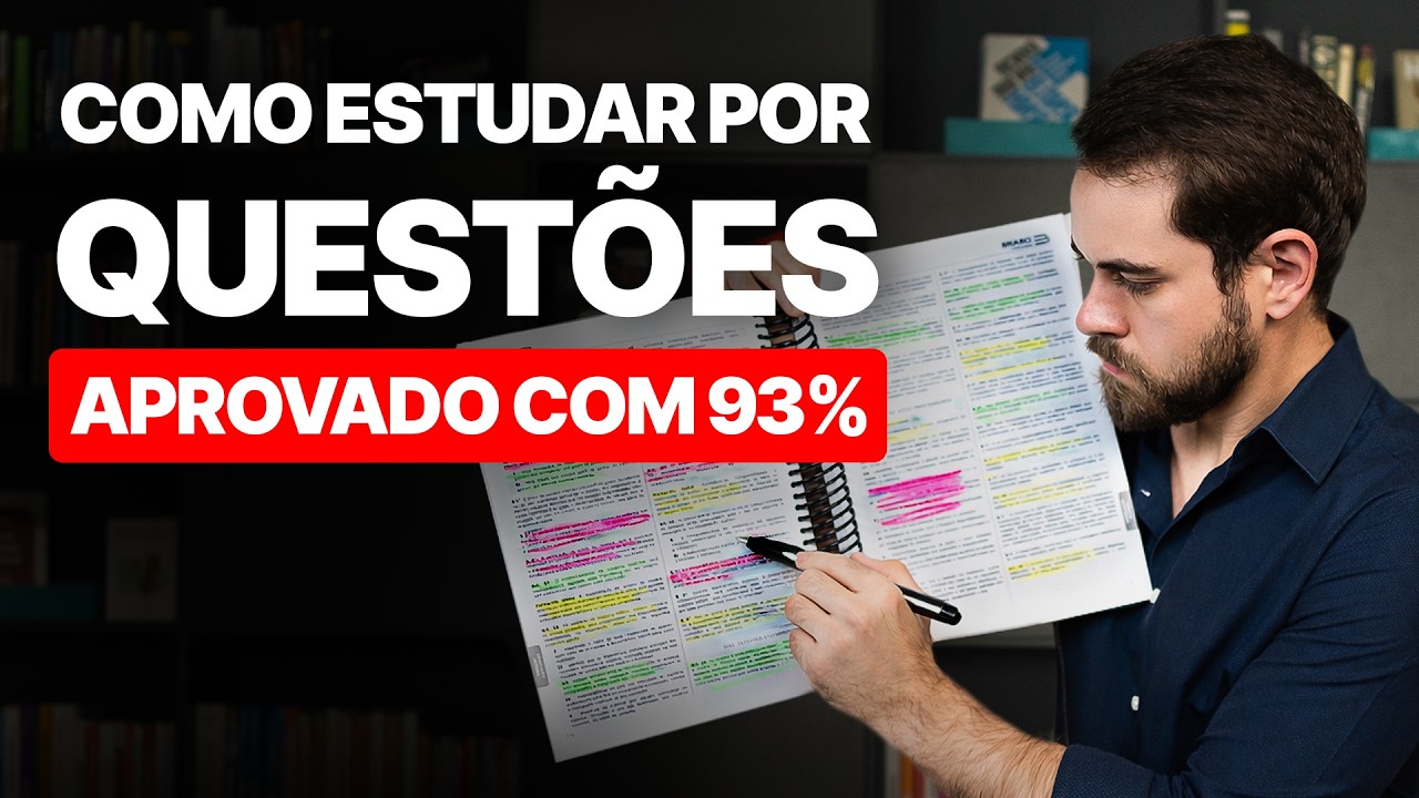 COMO FUI APROVADO EM 5 CONCURSOS ESTUDANDO POR QUESTÕES (técnica rápida)