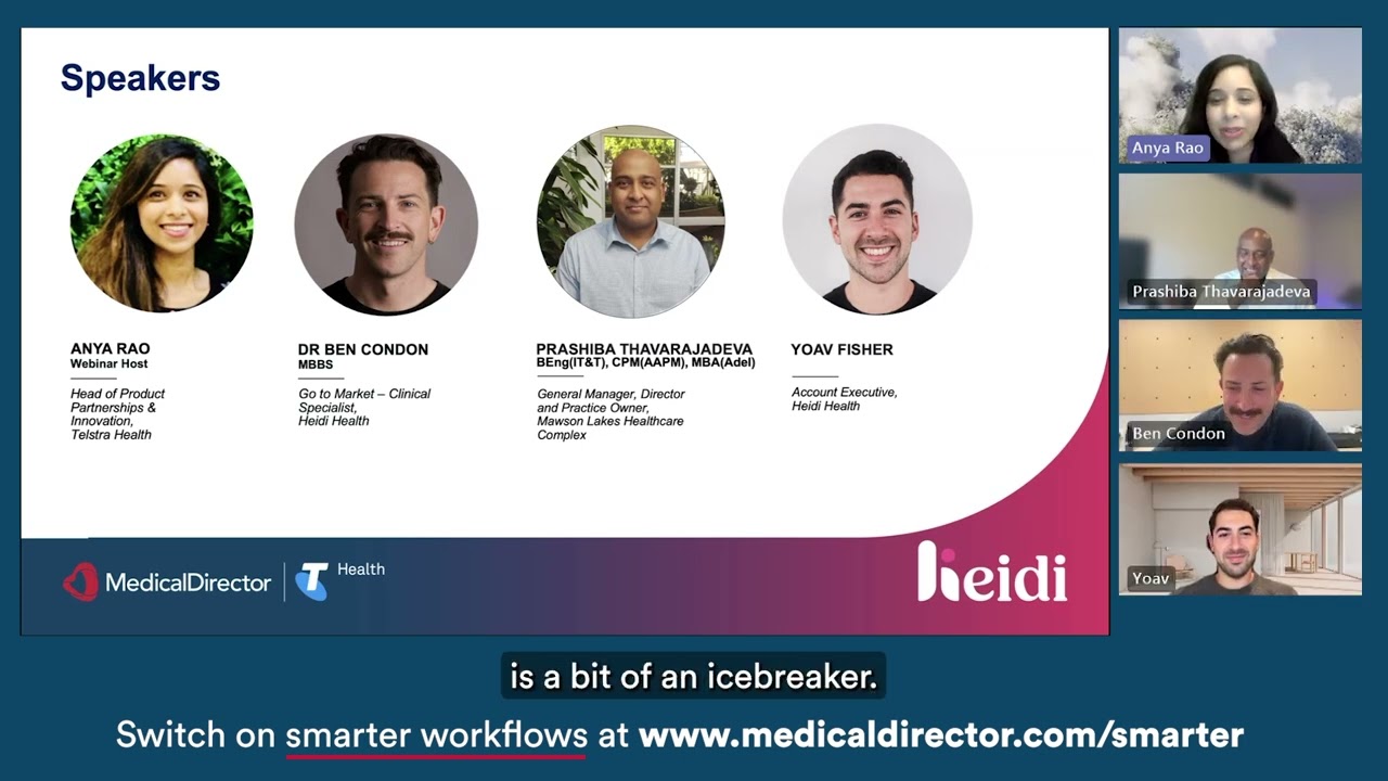 AI in Practice: Heidi Health in MedicalDirector Clinical