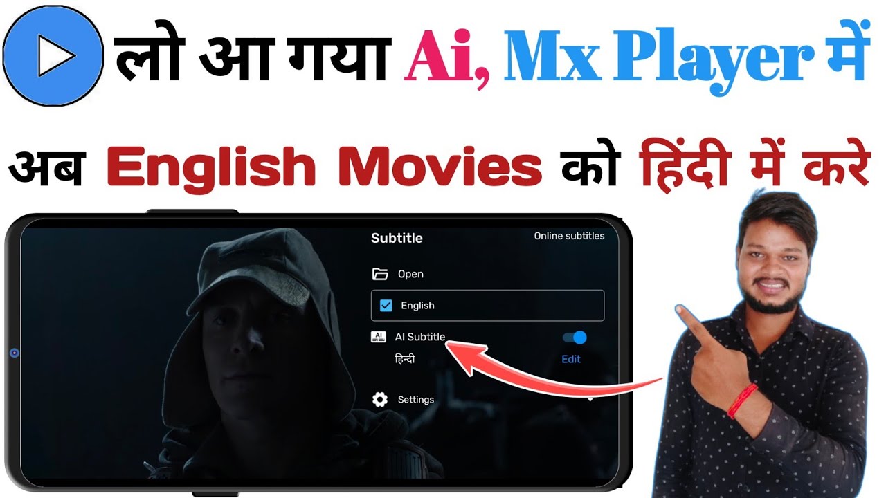 Mx player Ai Subtitles Translation | How to watch English movie in Hindi