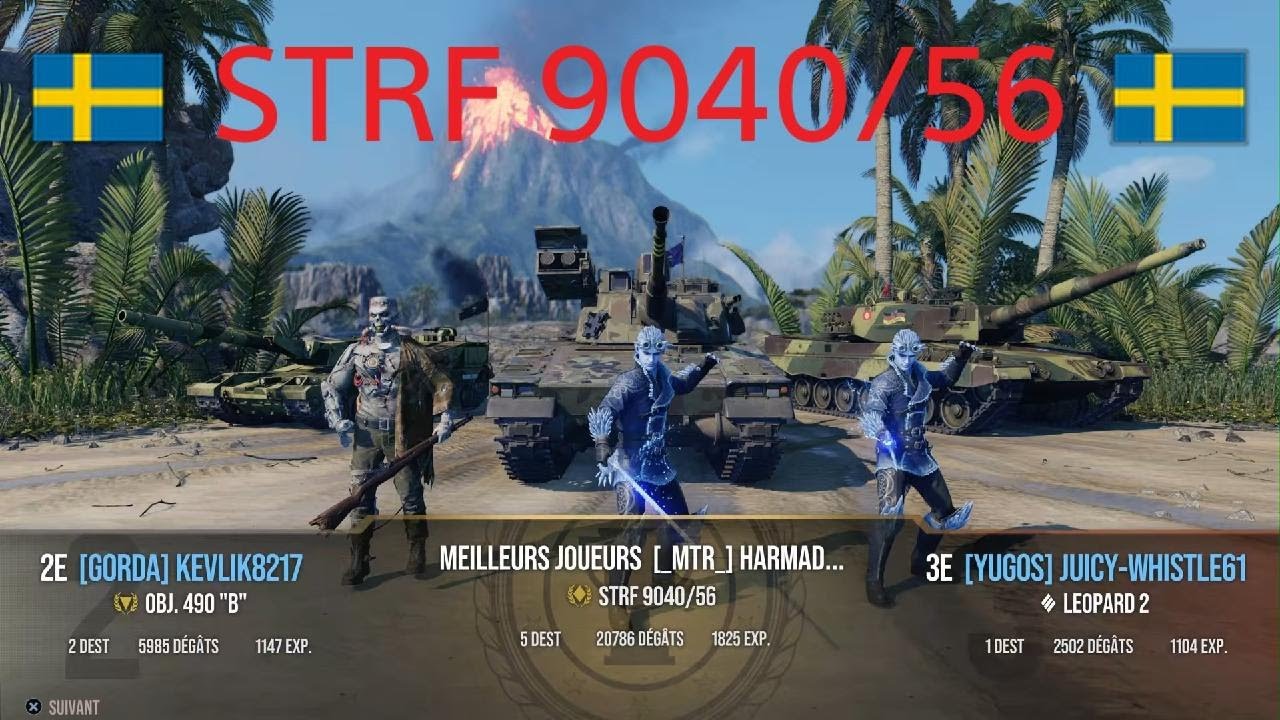 WORLD OF TANKS modern armor STRF 9040/56 20,7K DAMAGE 5 kills