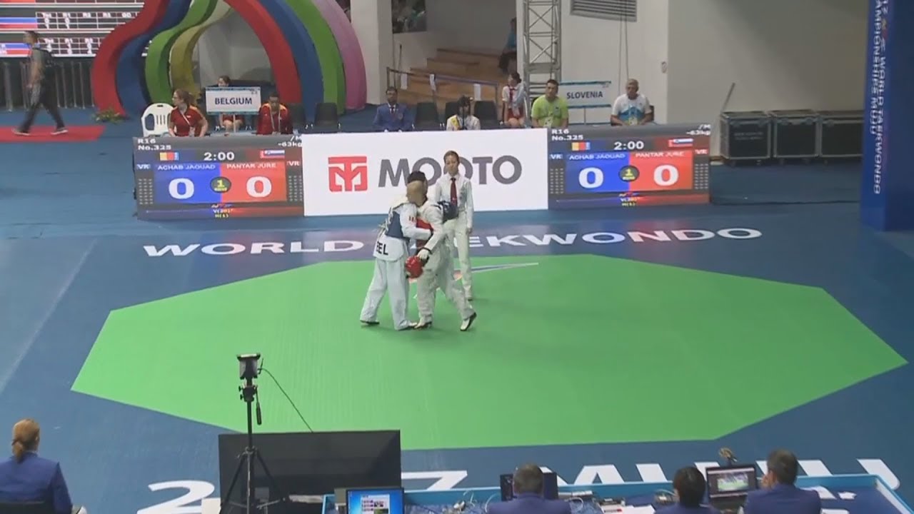 ACHAB Jaouad (BEL) vs PANTAR Jure (SLO) M-63kg 2017 World Taekwondo Championships