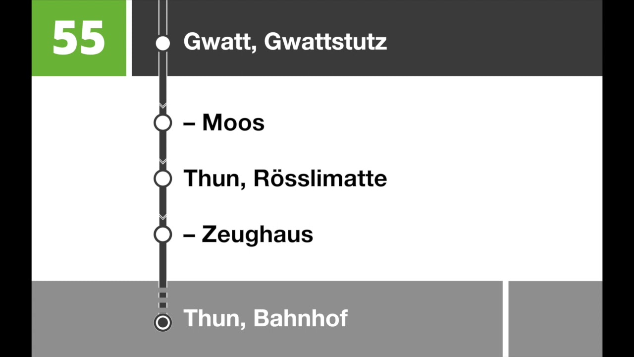 STI Ansagen - 55 - Wimmis – Reutigen – Gwatt – Thun