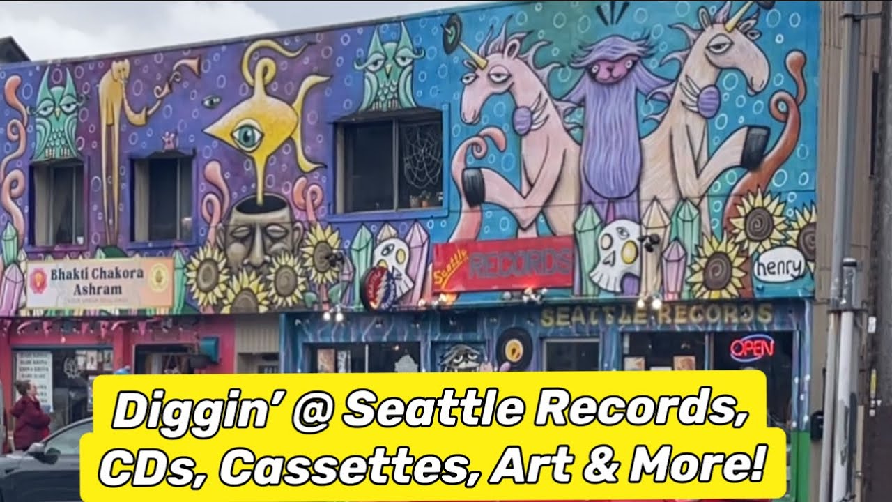Зацените магазин Seattle Records в университетском районе!