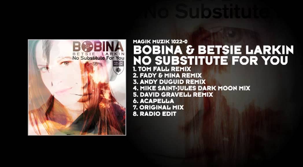 Bobina & Betsie Larkin - No Substitute For You (Andy Duguid Remix)