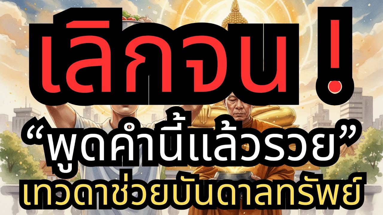 เลิกจน! คำอธิษฐานเปลี่ยนดวง พูดคำนี้ก่อนใส่บาตร ตัดวงจรความจน เป็นเศรษฐีตามรอยพุทธกาล  เทวดาสาธุการ