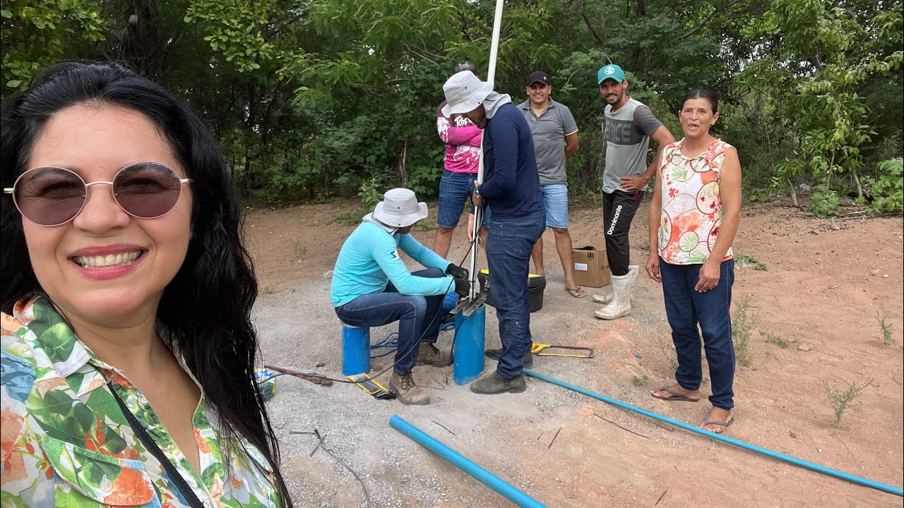 POÇO DE TEREZINHA INSTALAMOS A BOMBA, MOSTREI A CASA