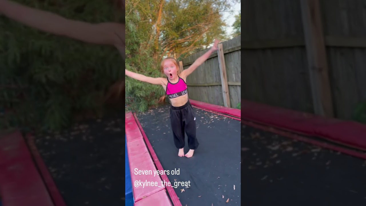 Seven year old gymnast! 💪  #trampoline #tumbling #olympics  #kynlee #kynleeheiman #kynleethegreat