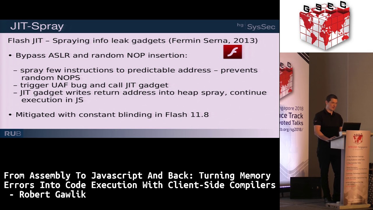 #HITBGSEC 2018 D1: Turning Memory Errors Into Code Execution With Client-Side Compilers - R. Gawlik