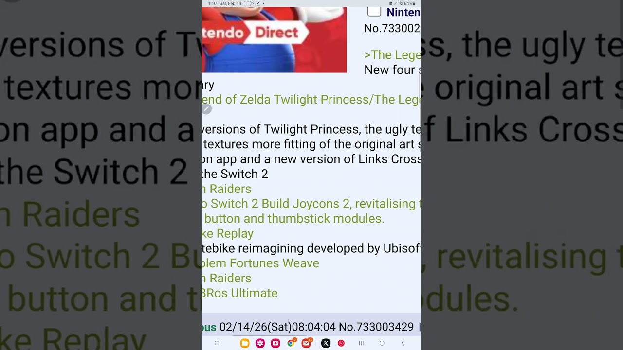 Прямая утечка от Nintendo