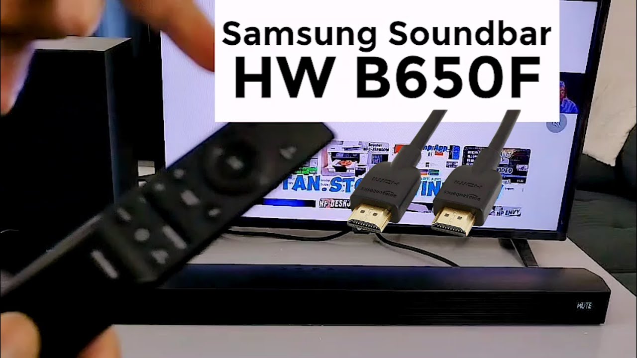 How To Setup Samsung HW-B650F Soundbar To Your TV with HDMI  ARC