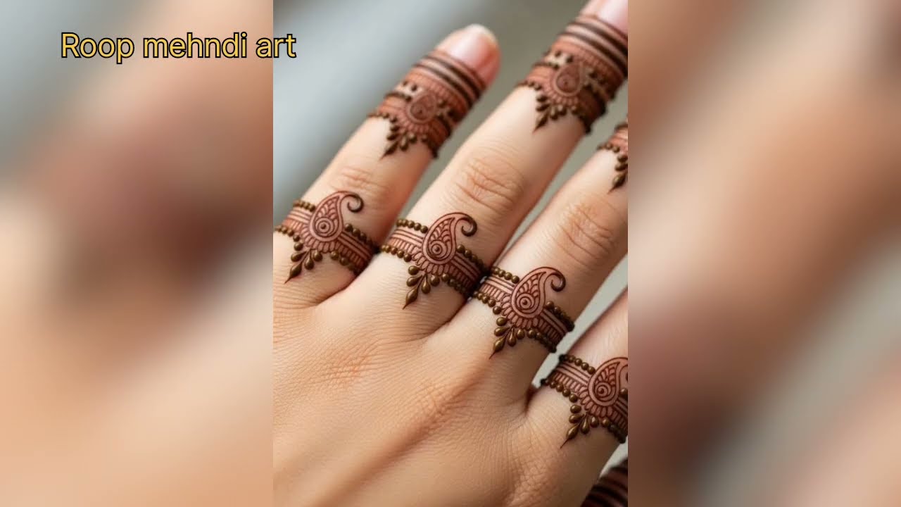 Tranding and minimal elegant mehndi design collection roop mehndi art #mehndi #heena 