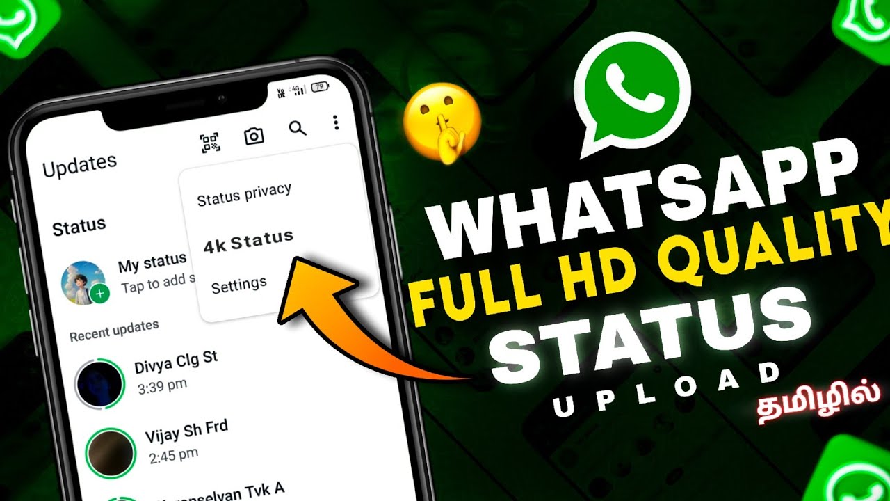 Как загрузить статус WhatsApp без потери качества | Высококачественная загрузка видеостатуса What...
