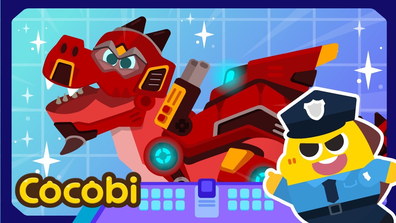 Super T-rex Saves the Town! Hero Rescue Compilation | Songs for Kids | Cocobi