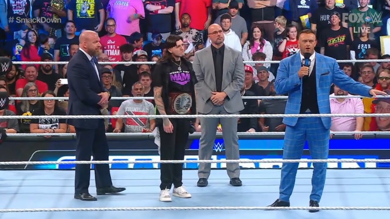 Dominik Mysterio confronts Triple H and Nick Aldis - WWE SmackDown 10/13/2023