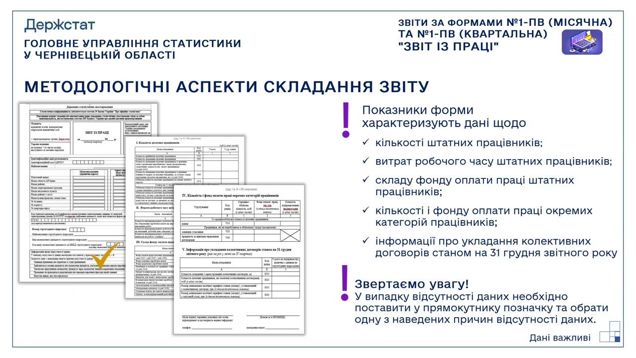 Заповнення та подання статистичного звіту за ф.№ 1-ПВ (місячна) (квартальна)