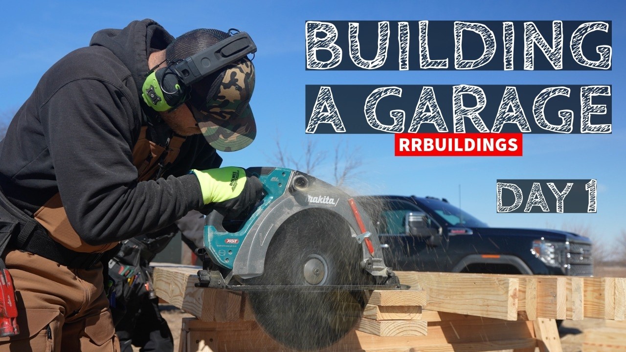 Day 1 Building a Garage Post Frame Style