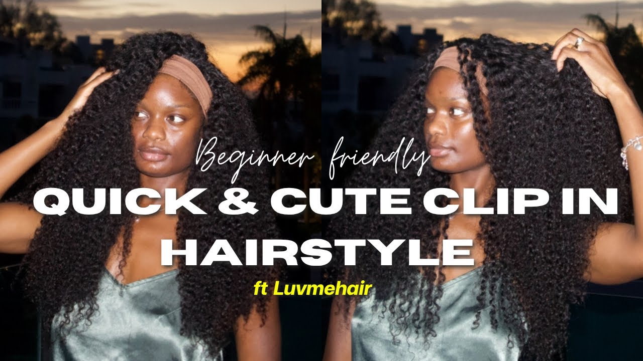 Quick & Cute Clip-In Hairstyle ft Luvmehair Messy Curl | Beginner Friendly