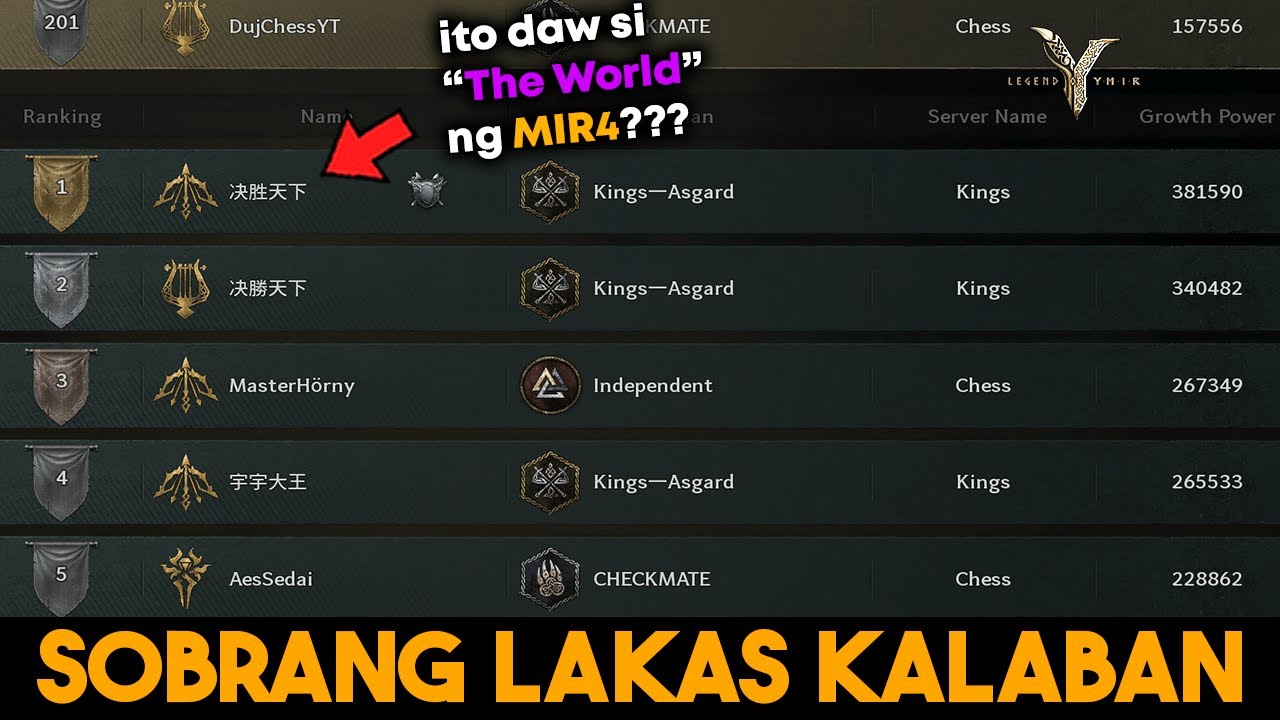 🔴war war war lakas ng kalaban🔴KINGS vs CHESS🔴Legend of Ymir live