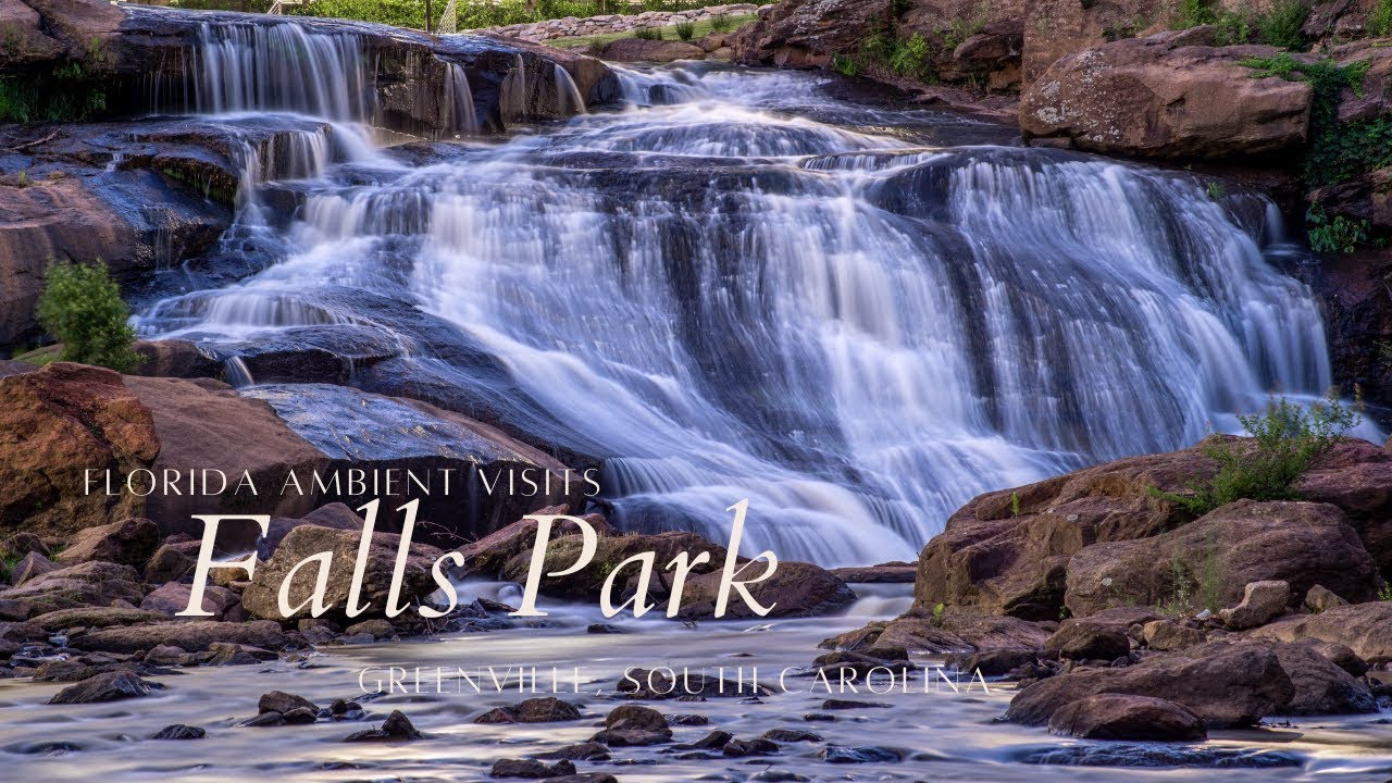 Reedy River Falls Park Walk| Greenville | 4K HDR