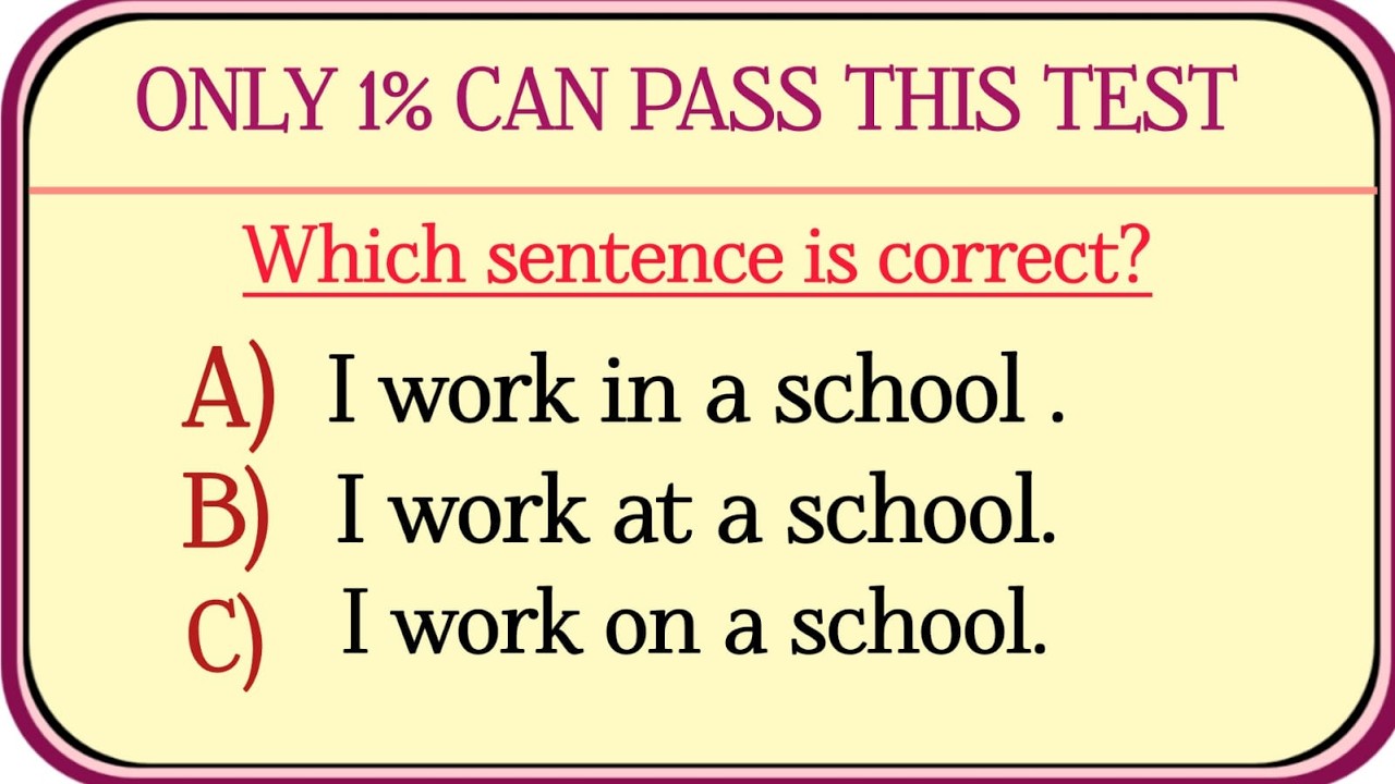 G for Grammar past present future mix ✨ ONLY 1% CAN PASS THIS TEST