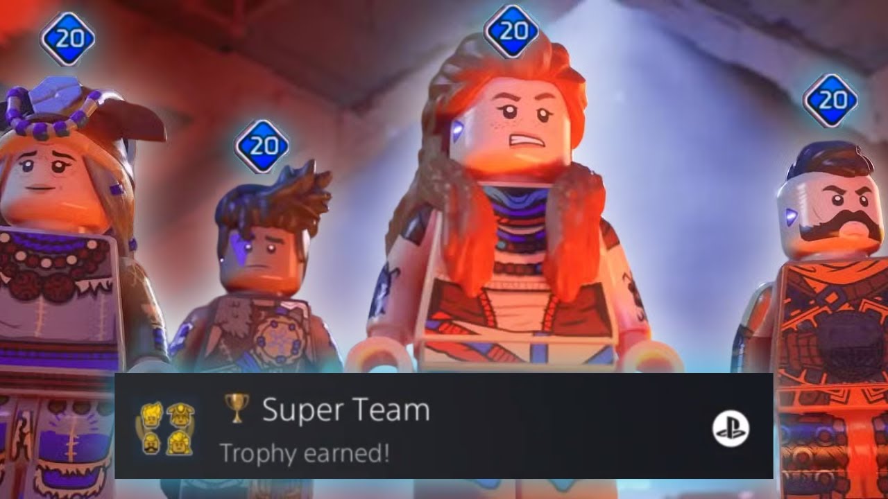 FASTEST WAY to Level Up All Characters in LEGO Horizon Adventures! (Super Team Trophy Guide)