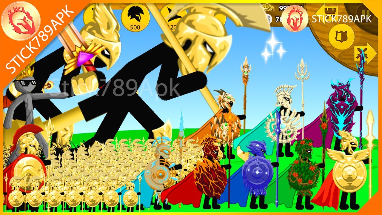 STICK FIGURE SPEARTON ALL SKINS VS ALL TITAN ZOMBIE FINAL BOSS | Stick War Legacy Mod | Stick789Apk