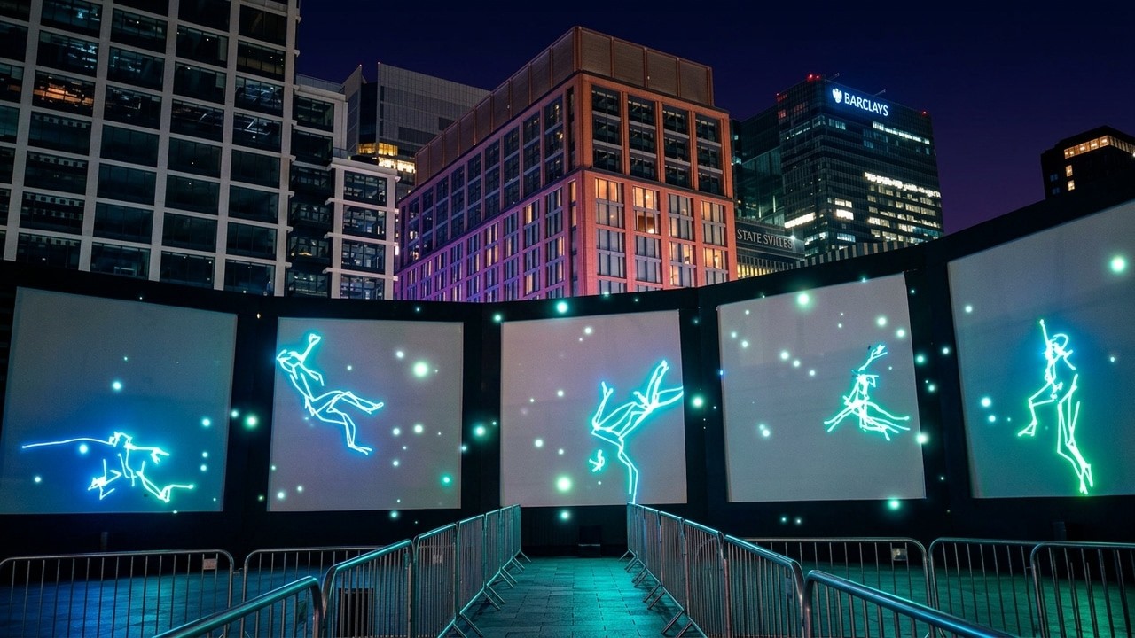 Winter Lights at Canary Wharf | Magical Night Walk in London (Part 3) ✨