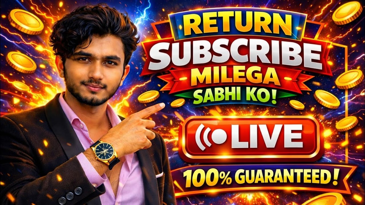 🔴 FREE LIVE PROMOTION | SABHI KO RETURN SUBSCRIBE MILEGA 😱 LIVE PROMOTION #LIVEPROMOTION