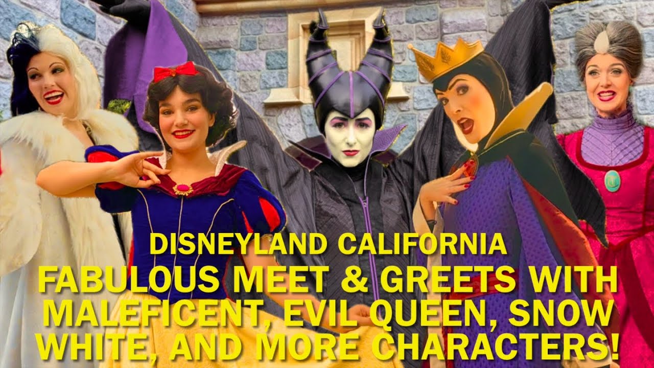 Maleficent, Cruella, Evil Queen, Snow White & More: FABULOUS Meet and Greets at Disneyland! #disney