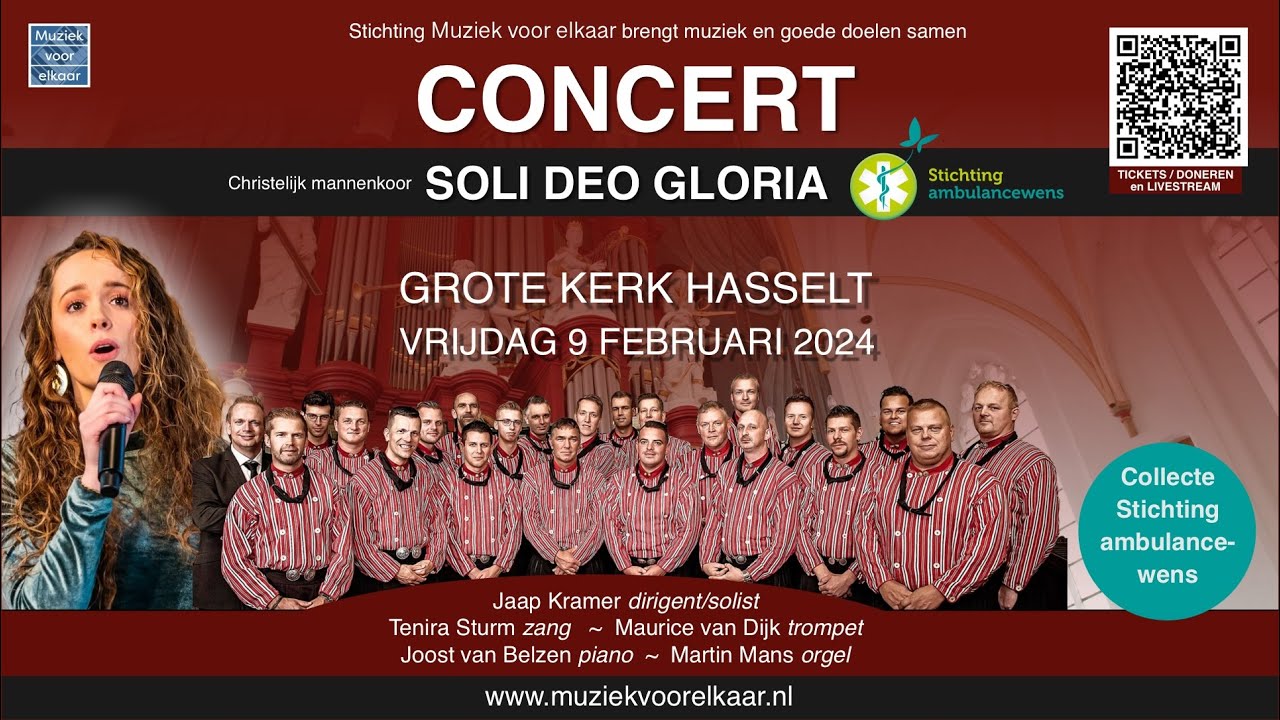 Koorconcert vanuit de Grote Kerk in Hasselt