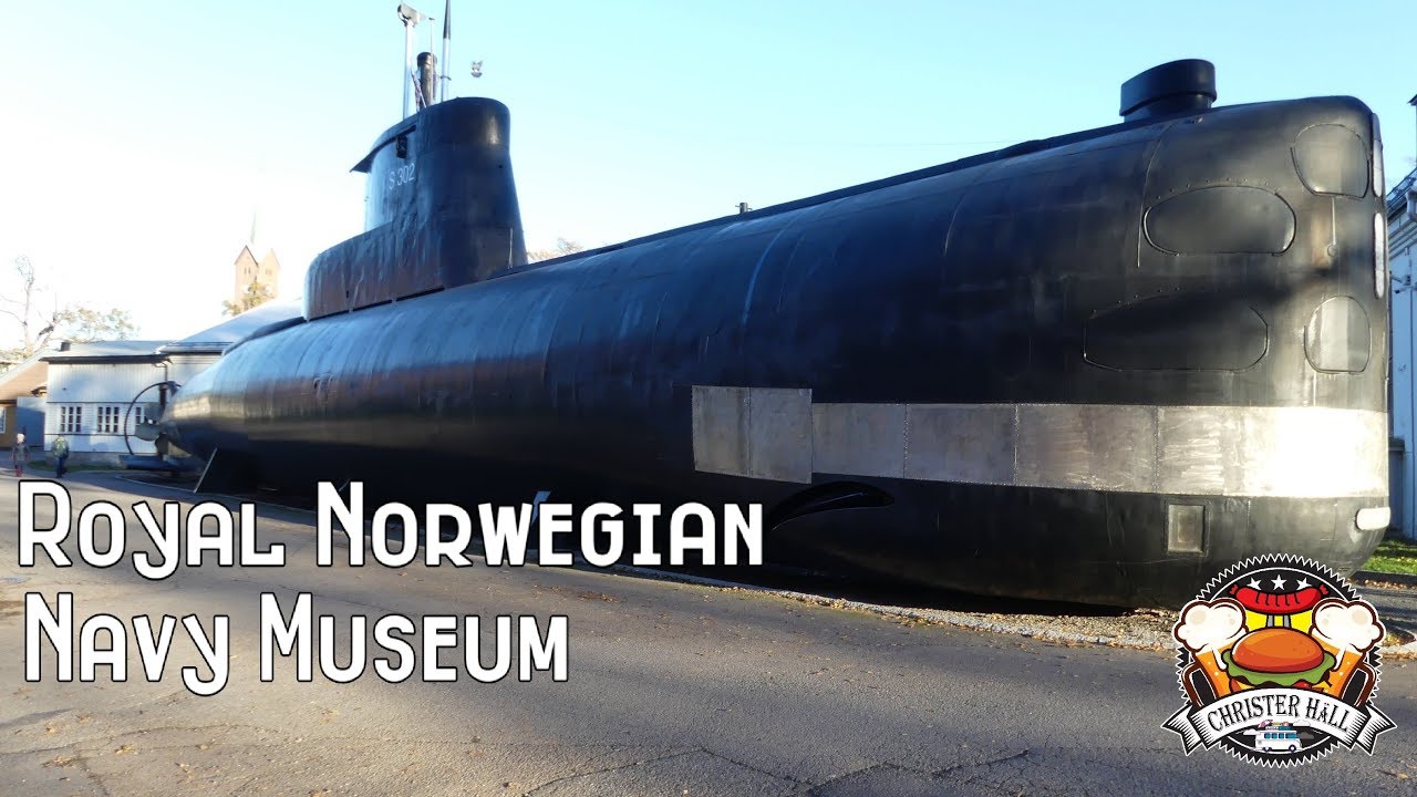 WARSHIPS, SUBMARINE and CANNONS at The Royal Norwegian Navy Museum. Horten - Norway.