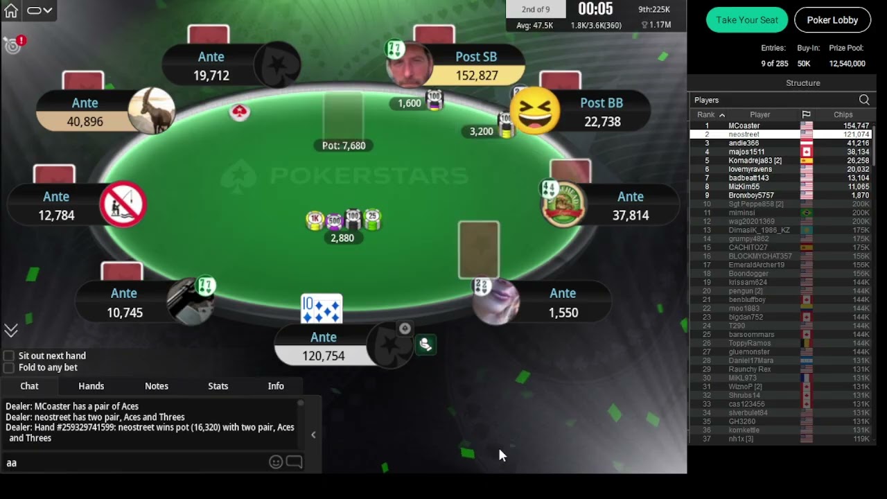 50K Bankroll Builder tournament on PokerStars, 01/15/2026