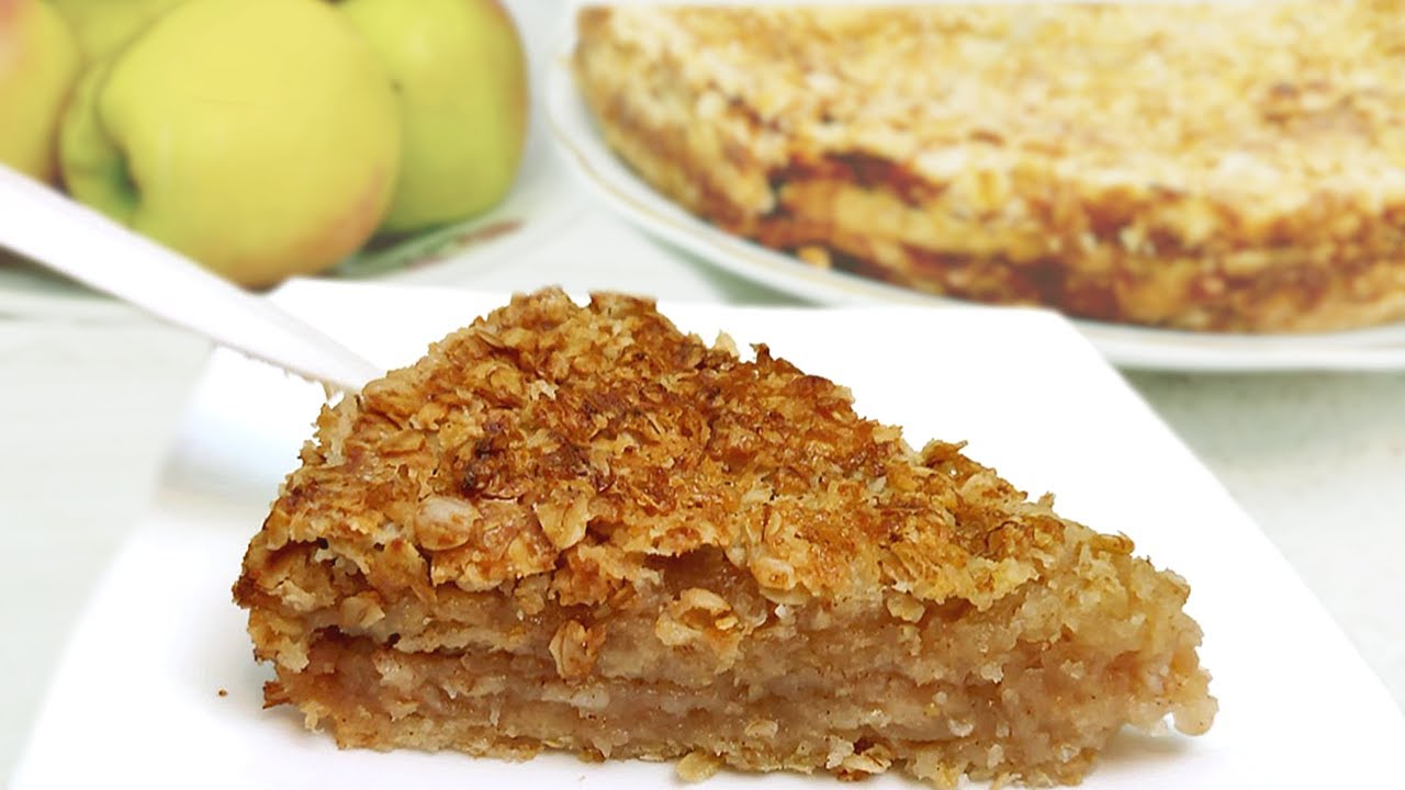 Apfelkuchen 3 Tasse ohne Eier! Nur ein paar Minuten und ein köstliches Kuchen ist fertig. Rezept #4