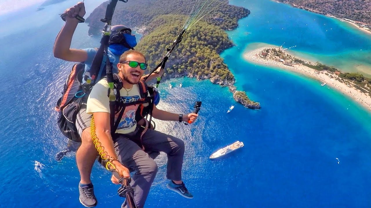 ÖLÜDENIZ BEACH 🇹🇷 تجربة الطيران من ارتفاع 2000 متر فوق أجمل شاطئ في تركيا