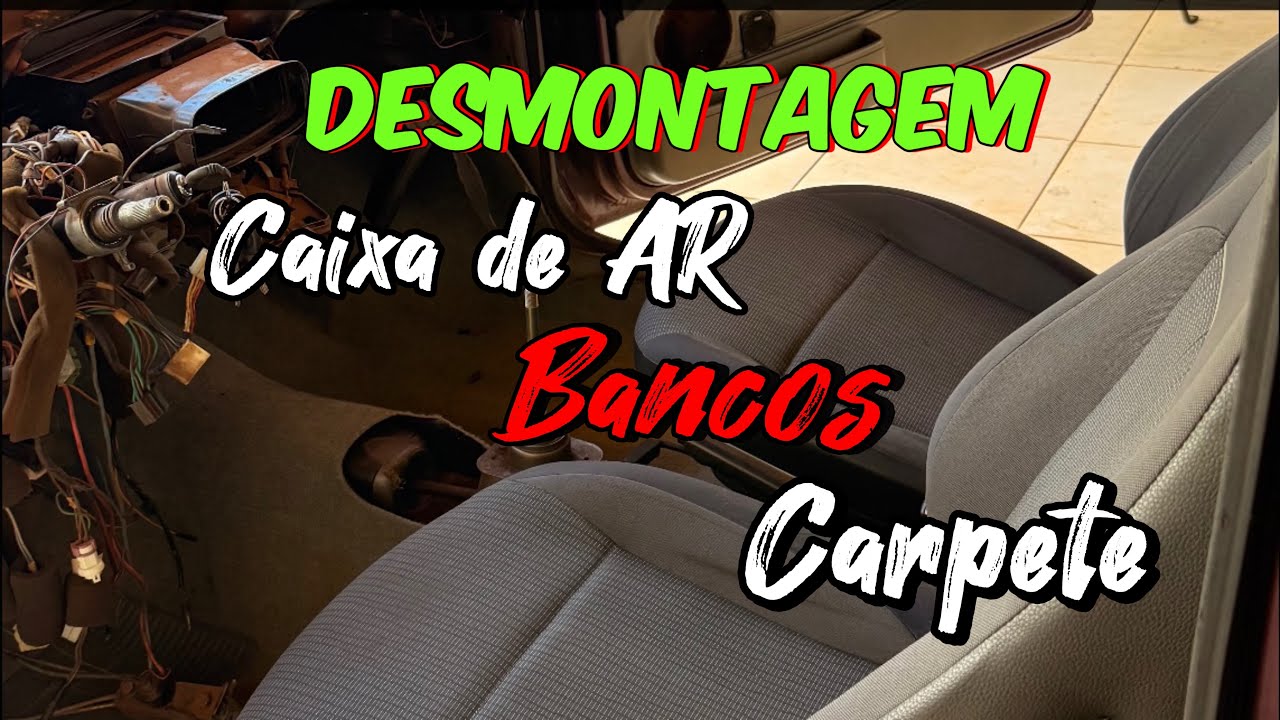 Desmontagem caixa de ar ,bancos e carpete gol quadrado. 