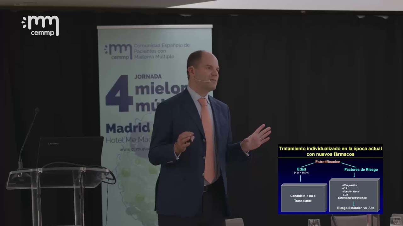 Manejo del paciente de nuevo diagnóstico con mieloma múltiple, por el Dr.Enrique Ocio.