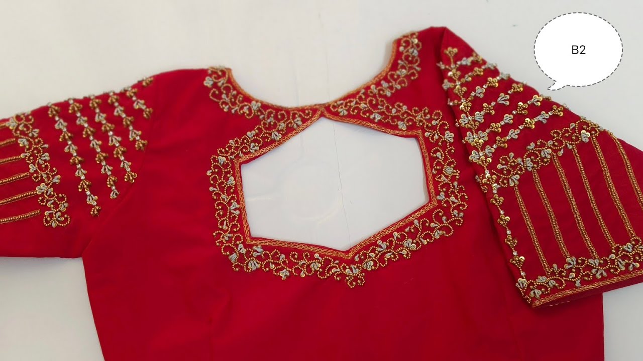 stitching  bridal aariwork blouse❤️DM9486227980 #aariblouse #aaribusiness #aariwork #aariworkblouse 