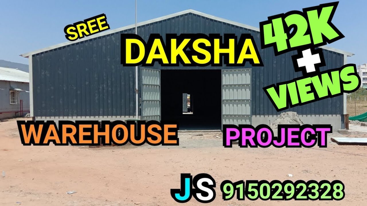 diy godown shed | warehouse shed | factory shed | Sree Daksha warehouse project done by JS roofing