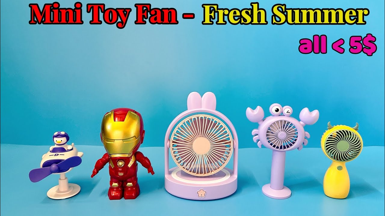 Mini Toy Fan-With lights Cartoon Fashion USB Fan Portable| Unboxing And Review
