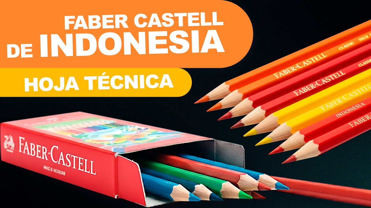 ¡INCREÍBLE! Hoja Técnica Faber-Castell INDONESIA 🇮🇩 (24 Colores) | ¿Vale la Pena la Calidad?