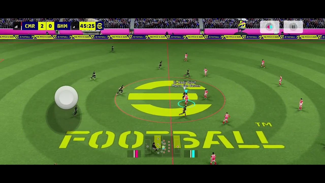 eFootball2026 full match advance game play (touch and flick)