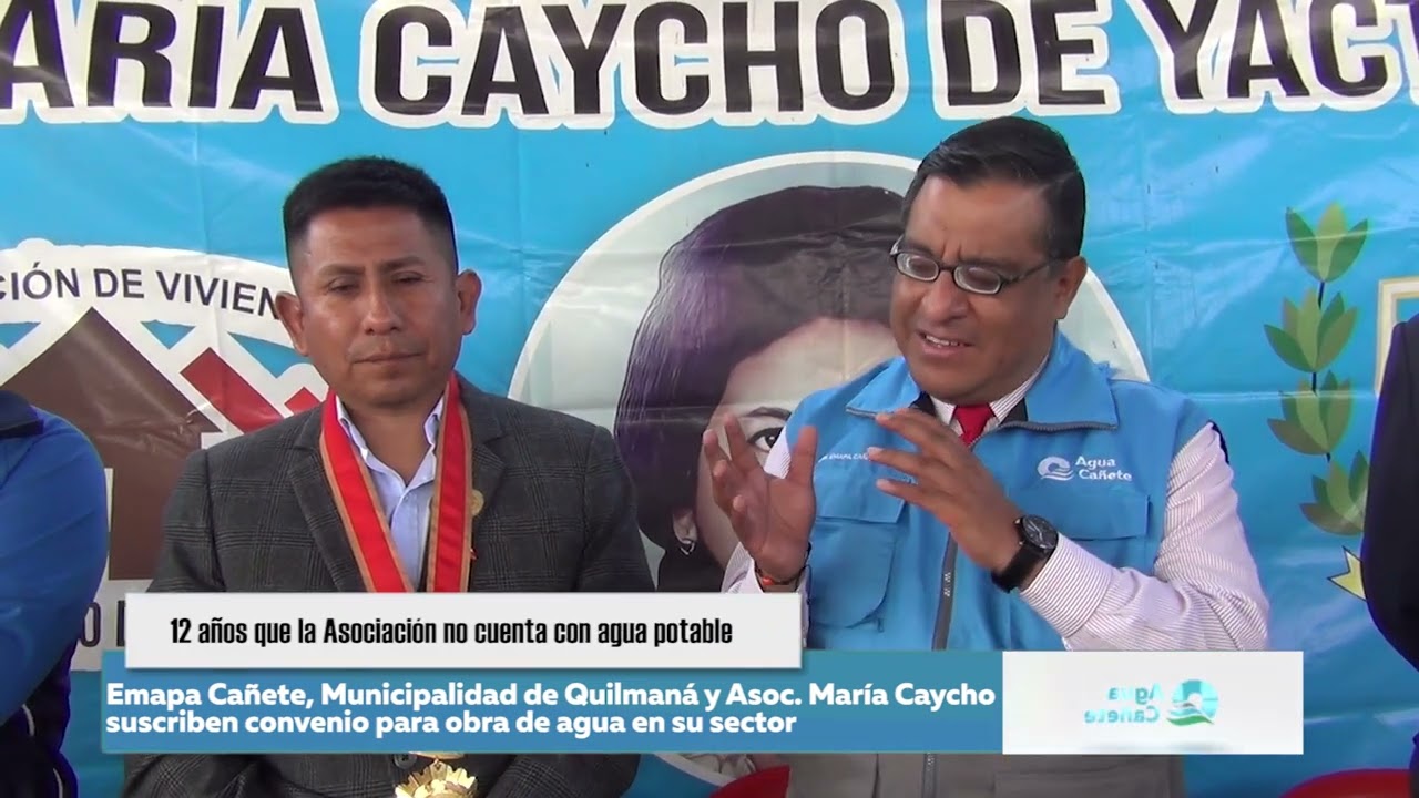 ✍️ ¡CONVENIO FIRMADO! AGUA PARA MARÍA CAYCHO 💧✨