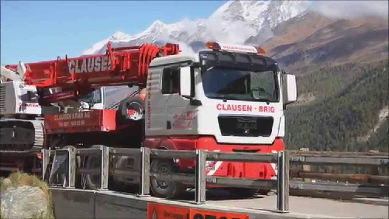 Clausen Kran AG - Montage Bergstation Hirli mit Raupenkran LTR 1060