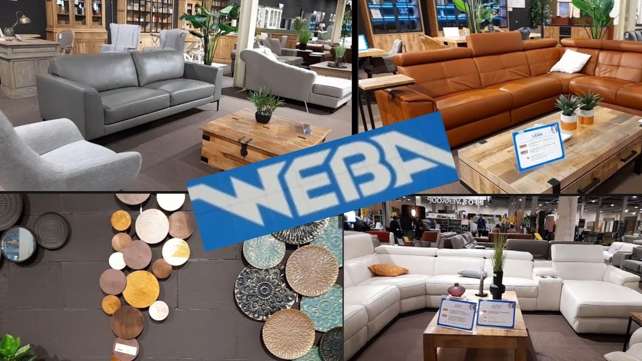 vlog au magasin WEBA Belgique promotions canap&eacute;s fauteuils salle &aacute; manger