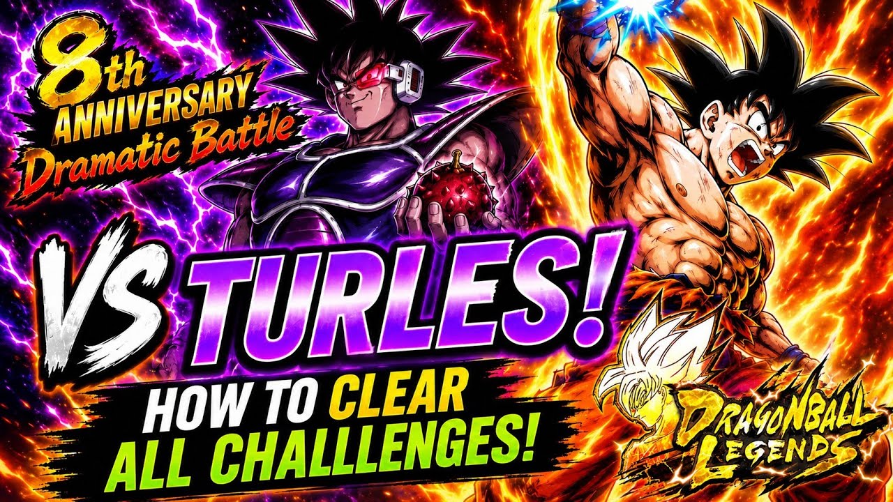 How to Clear ALL Challenges in the TURLES Anniversary Dramatic Battle! | DB Legends
