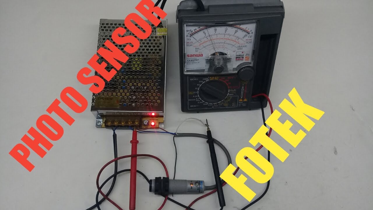 cara cek photo sensor fotek CDR-30X